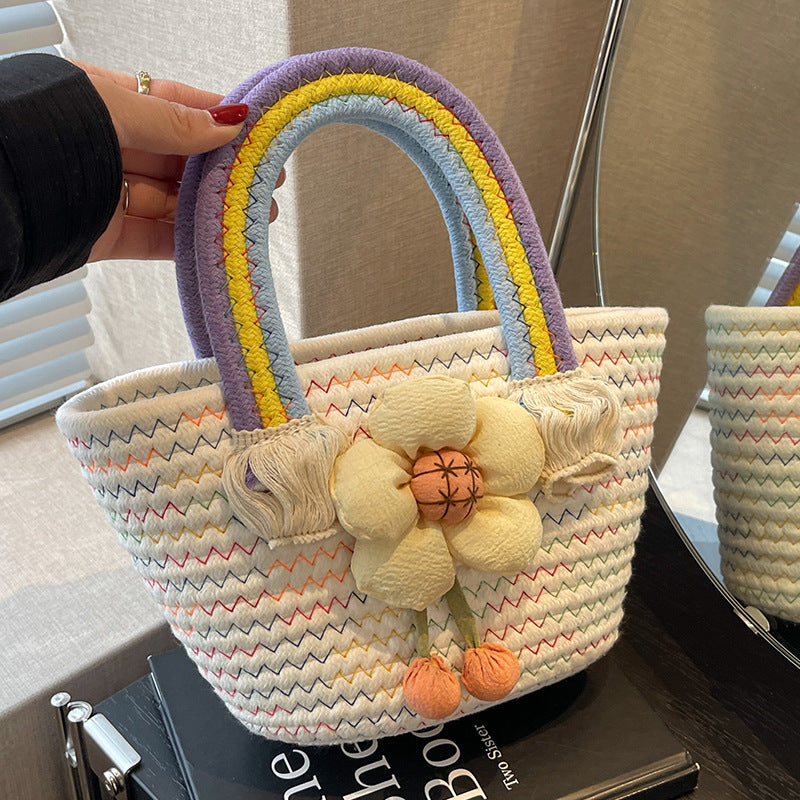 Damen Blumenstoff Einkaufstasche Nord Taschen