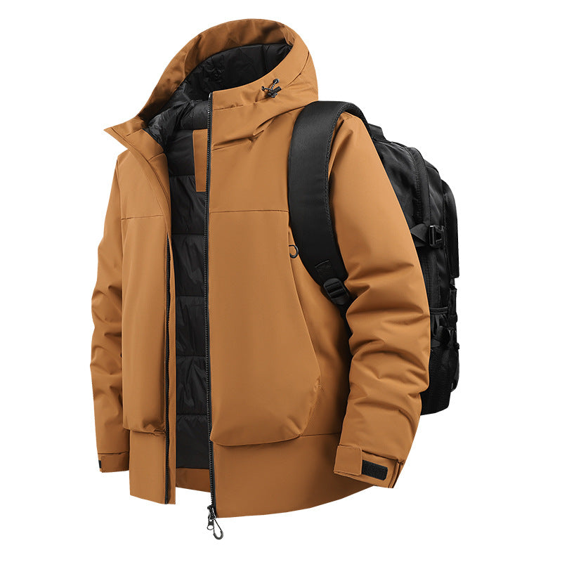 Herren Urbaner Thermo-Parka mit 2‑lagigem Einsatz und rucksackfreundlichem Schnitt Nord Taschen