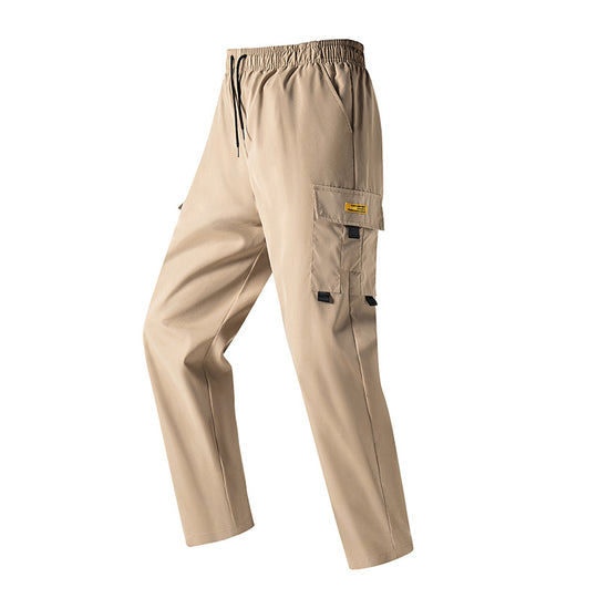 Herren Leichte Utility‑Cargohose mit elastischem Bund, Tunnelzug & seitlicher Klappentasche Nord Taschen