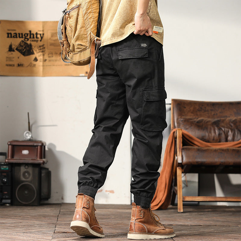 Herren Cargo-Joggerhose mit elastischem Komfortbund, Kniepaneelen und Reißverschluss-Knöcheln Nord Taschen