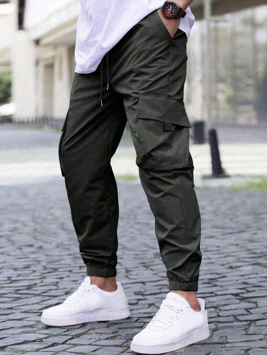 Herren technische Travel-Joggerhose mit integriertem Sicherheitsfach elastischem Tunnelzugbund und wasserabweisender Beschichtung Nord Taschen