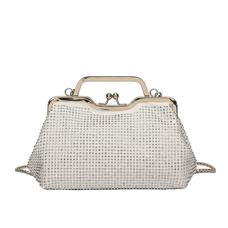Damen elegante Clutch-Tasche aus funkelndem Strass Nord Taschen