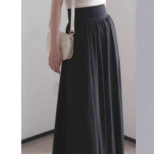 Damen Eleganter Maxi-Rock mit fließendem Schnitt Nord Taschen