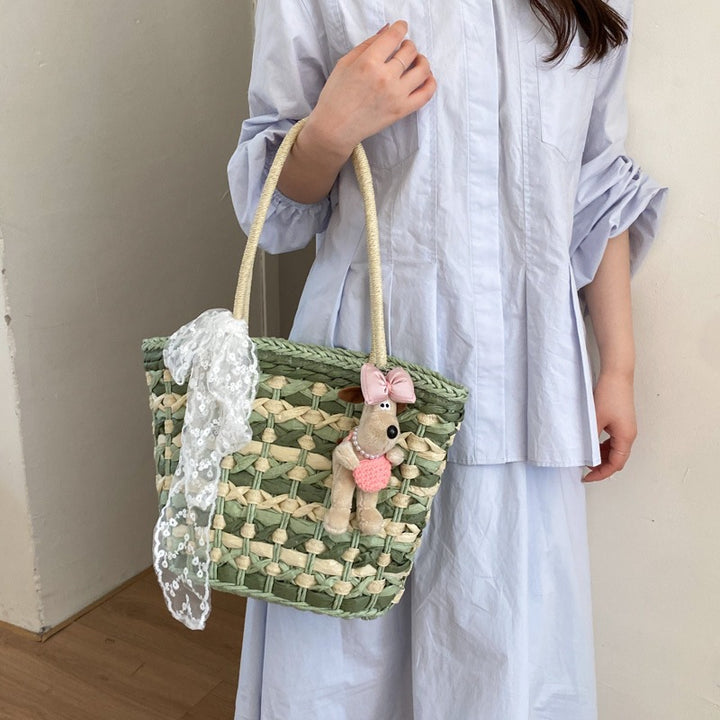 Damen Strandtasche mit liebevollen Details und farbenfrohem Design Nord Taschen