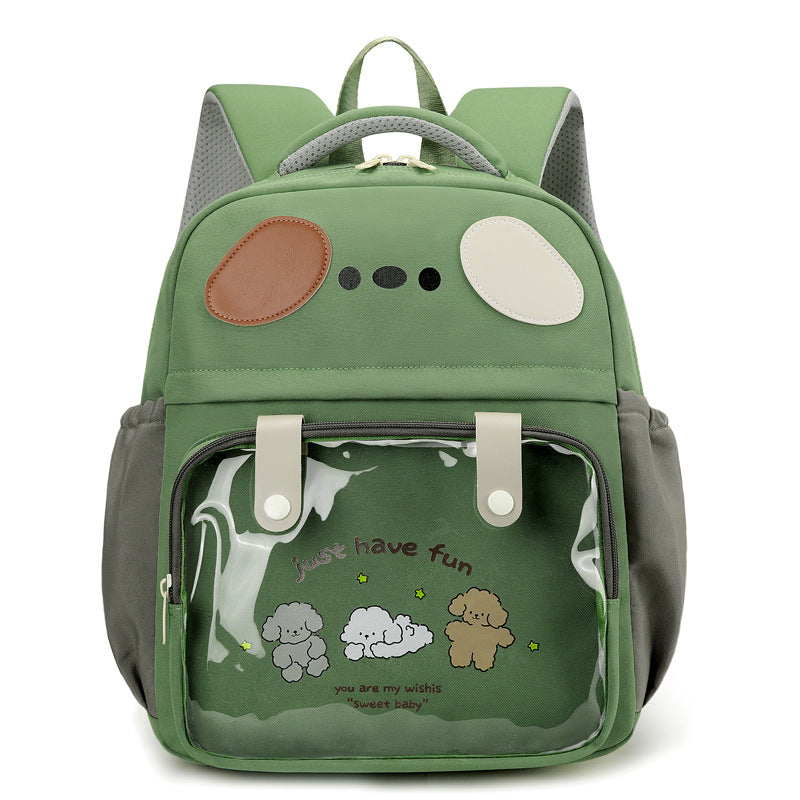 Damen Kinderrucksack mit transparentem Vorderfach und verspieltem Design Nord Taschen