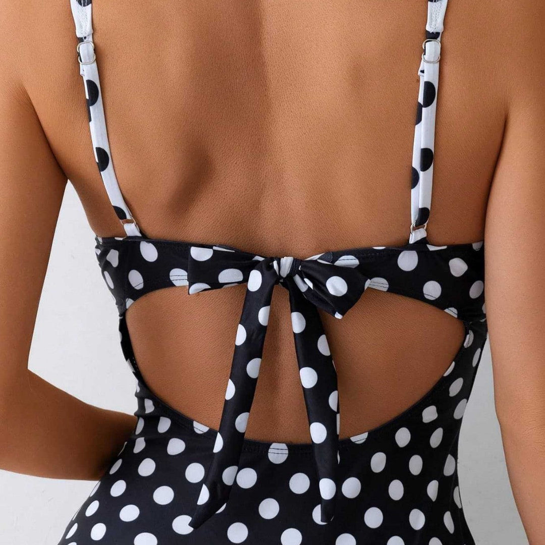 Damen Hochwertiger Bademode mit Vintage-Punkte