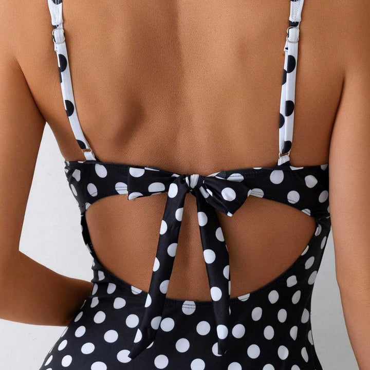 Damen Hochwertiger Bademode mit Vintage-Punkte