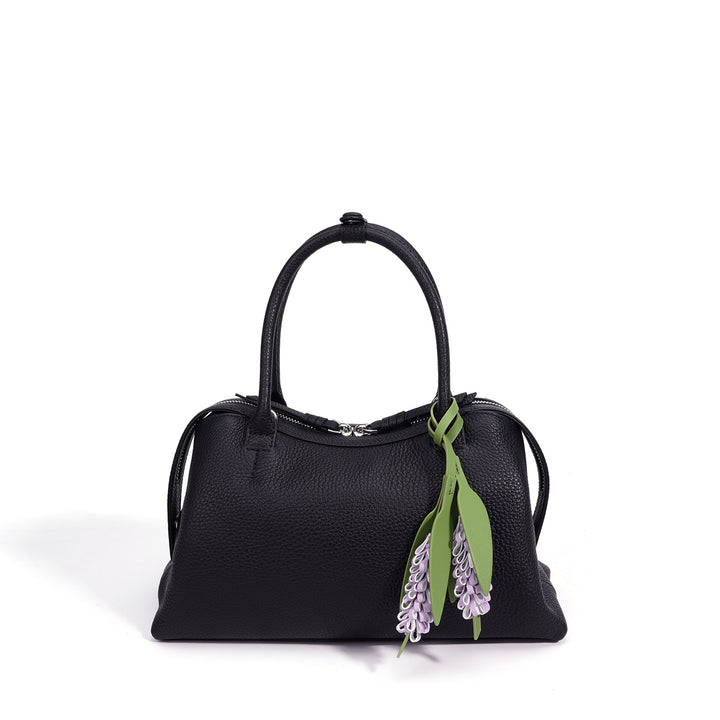Damen moderne Handtasche mit einzigartigem Blumenanhänger Nord Taschen