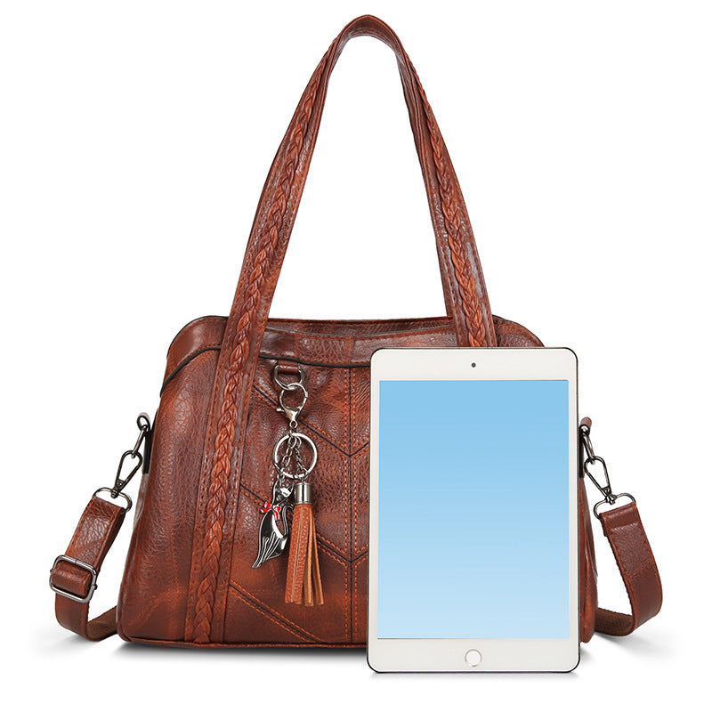 Damen elegante Handtasche mit geflochtenem Design Nord Taschen