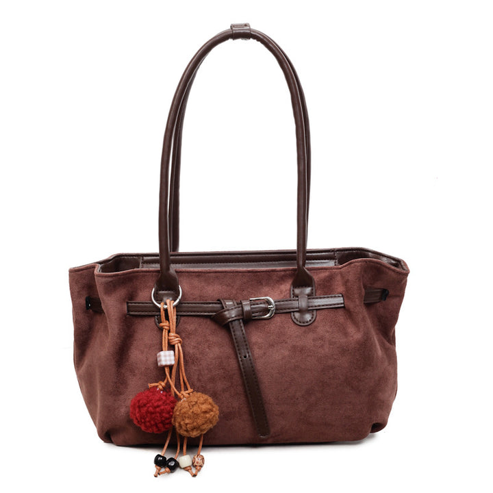 Damen modische Handtasche mit verspieltem Anhänger Nord Taschen