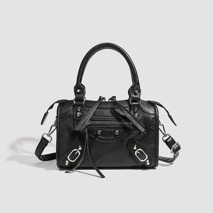 Damen Mini-Handtasche mit dekorativen Metallakzenten und abnehmbarem Schulterriemen Nord Taschen