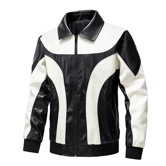 Herren Sportliche Kunstlederjacke Nord Taschen