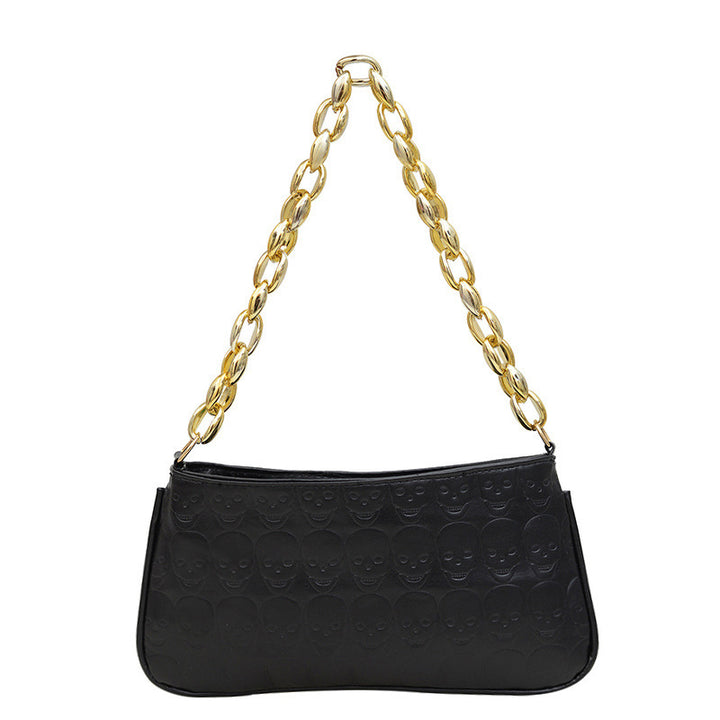 Damen Clutch-Tasche mit kunstvollem Totenkopf-Design Nord Taschen