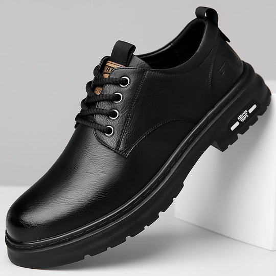 Herren Premium-Lederschnürschuhe mit ergonomischer Fußbett