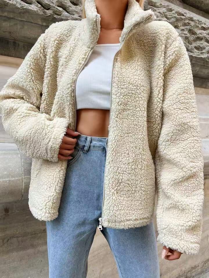 Damen kuscheliger Fleece-Jacke