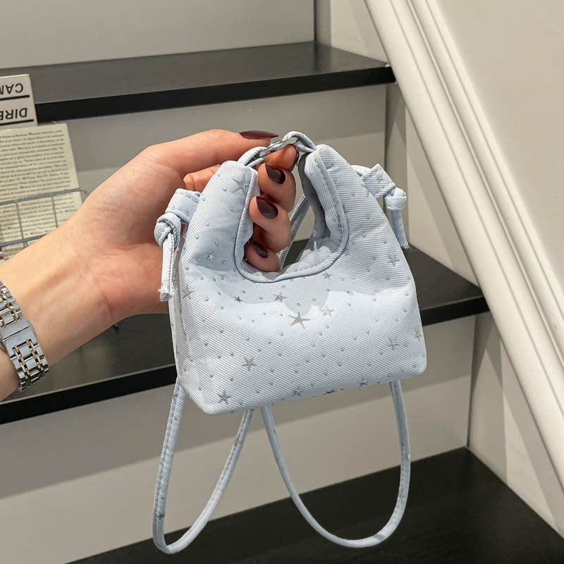 Damen Mini-Umhängetasche mit Sternenmuster Nord Taschen