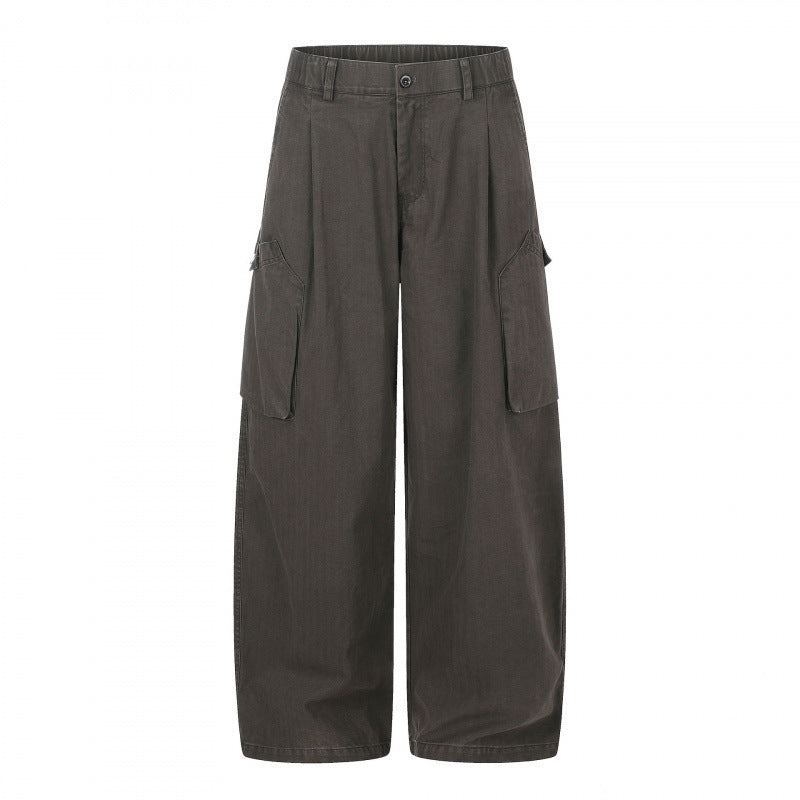 Damen weite Cargo‑Culottehose mit hoher Taille, aufgesetzten Klappentaschen und lässiger Cropped‑Silhouette Nord Taschen