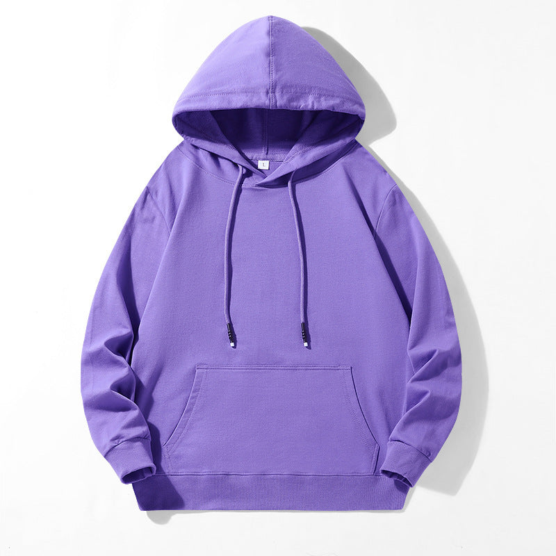 Unisex Locker geschnittener Kapuzenpullover aus Baumwollmix mit Kängurutasche und Kordelzug Nord Taschen