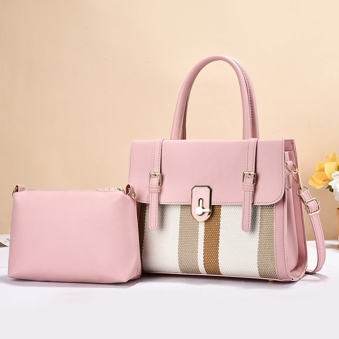 Damen elegante Schultertasche mit abnehmbarem Kleinfach Nord Taschen