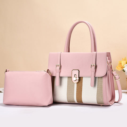 Damen elegante Schultertasche mit abnehmbarem Kleinfach Nord Taschen