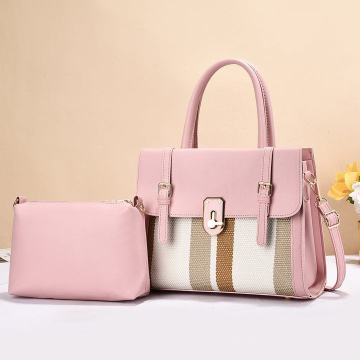 Damen elegante Schultertasche mit abnehmbarem Kleinfach Nord Taschen
