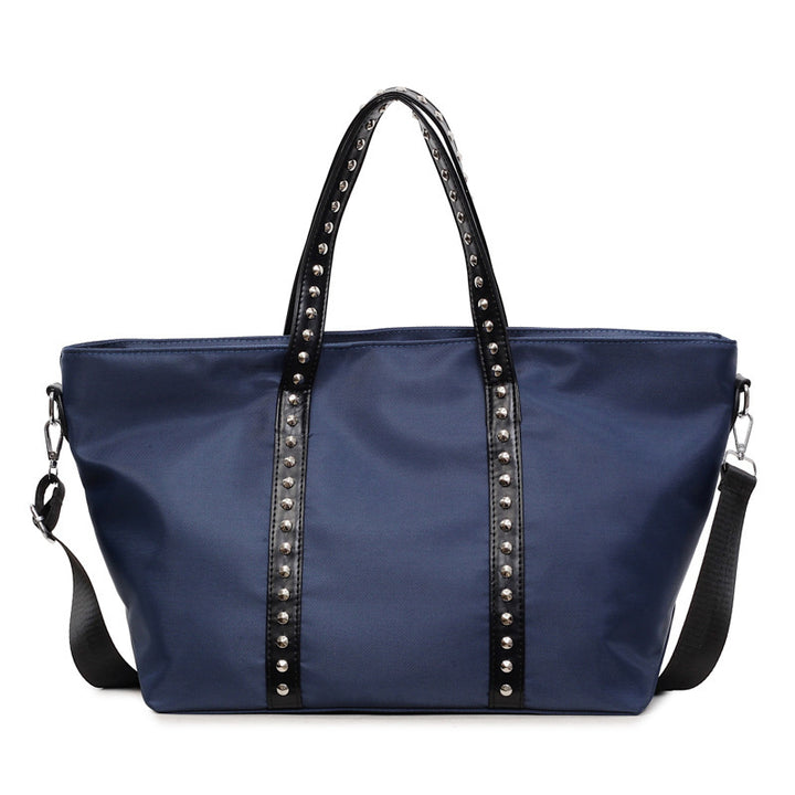 Damen elegante Shopper-Tasche mit Nieten und verstellbarem Schulterriemen Nord Taschen