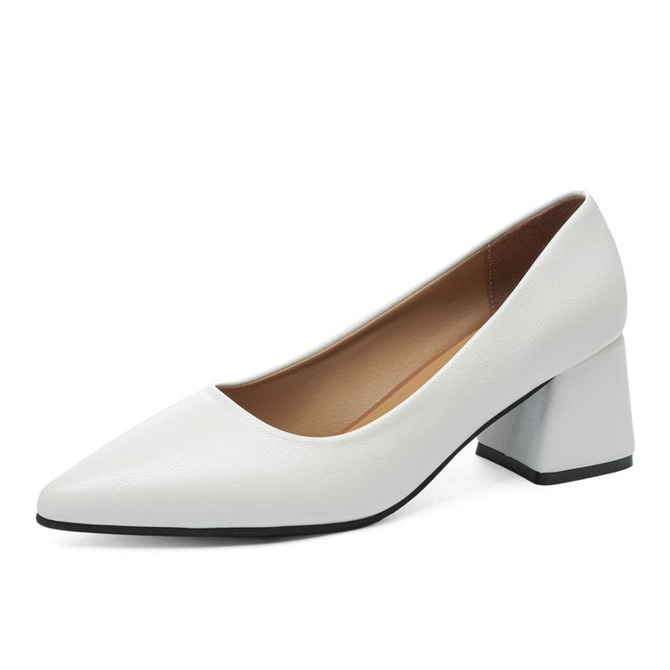 Damen elegante Pumps mit blockiertem Absatz