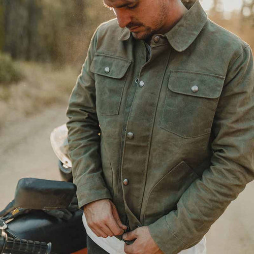 Herren robuste Workjacke im Vintage-Stil mit praktischen Taschen Nord Taschen