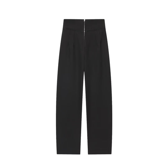 Damen 400+ weite High‑Waist Culottehose mit verdecktem Reißverschluss und hohem Bund Nord Taschen