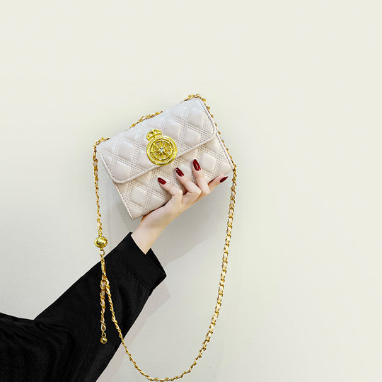 Damen Clutch-Tasche mit luxuriösem Kettenriemen und eleganter Steppung Nord Taschen