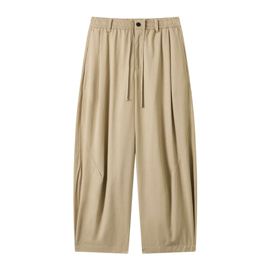 Damen weite Culotte-Hose mit elastischem Bund und Tunnelzug Nord Taschen