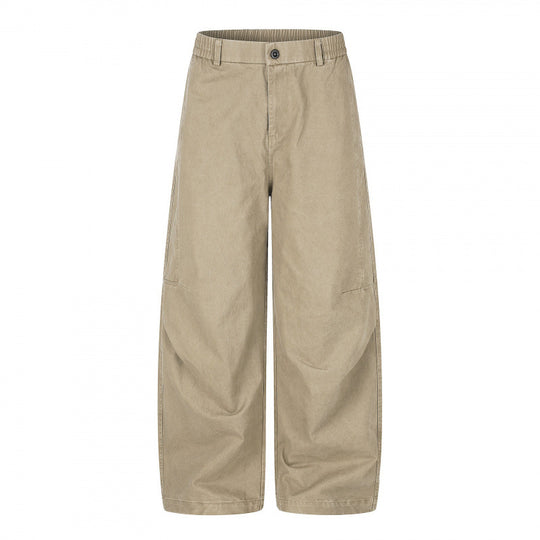 Damen Weite Culotte-Hose mit hohem Bund, elastischem Einsatz und Utility‑Nähten Nord Taschen