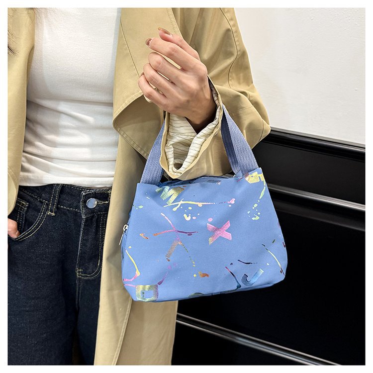 Damen modische Umhängetasche mit buntem Muster und praktischem Tragegurt Nord Taschen