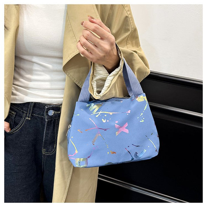 Damen modische Umhängetasche mit buntem Muster und praktischem Tragegurt Nord Taschen