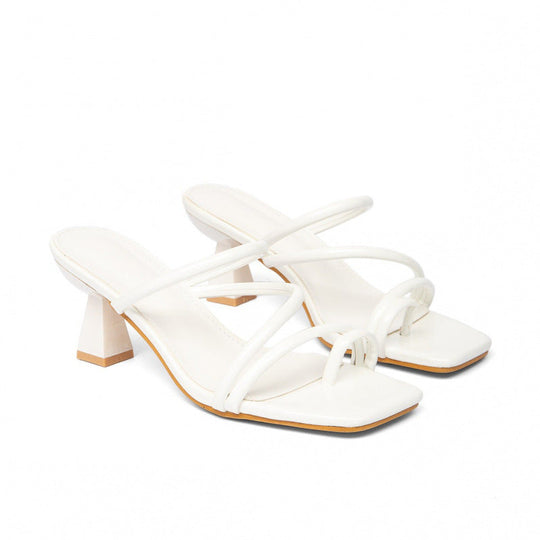 Damen modische Riemchen-Sandalen mit quadratischer Zehenpartie und stabilem Blockabsatz