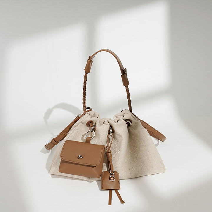 Damen lässige Stoffhandtasche mit abnehmbarem Minibag Nord Taschen