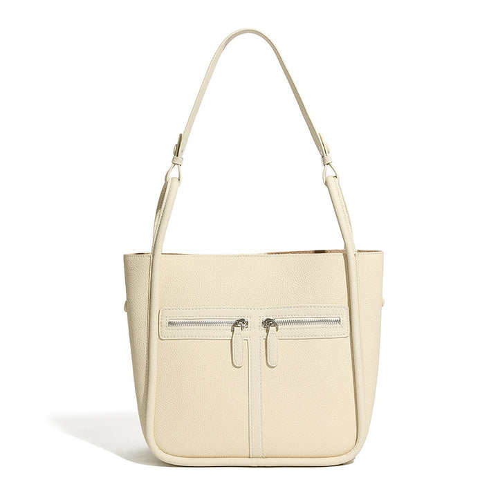 Damen Schultertasche mit zwei praktischen Reißverschlussfächern Nord Taschen