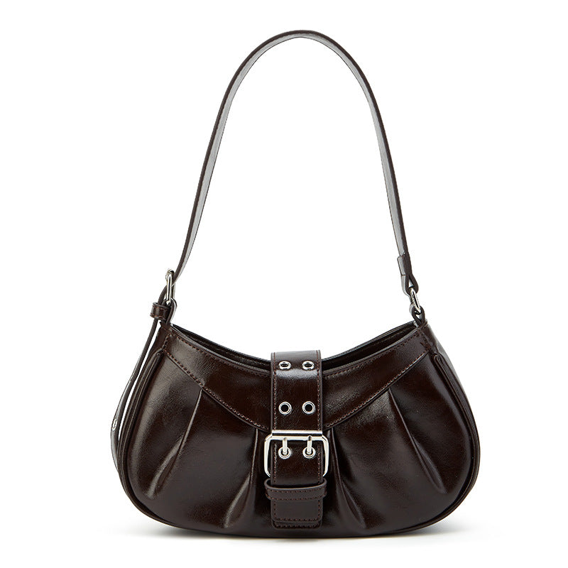 Damen Hobo-Tasche mit elegantem Faltendesign und modernem Gürtelverschluss Nord Taschen