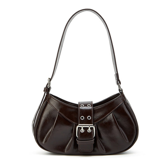 Damen Hobo-Tasche mit raffiniertem Faltendesign und modischem Schnallenakzent Nord Taschen