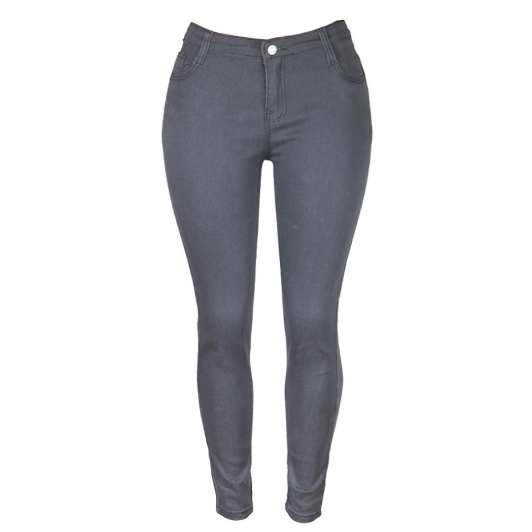 Damen hochgeschnittene Sculpt-Skinny-Jeans mit formendem Stretchbund und klassischem Five‑Pocket‑Schnitt Nord Taschen