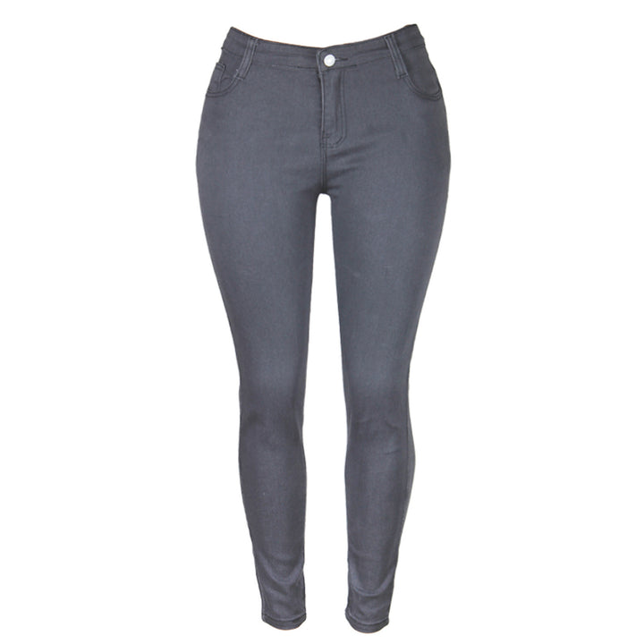 Damen hochgeschnittene Sculpt-Skinny-Jeans mit formendem Stretchbund und klassischem Five‑Pocket‑Schnitt Nord Taschen