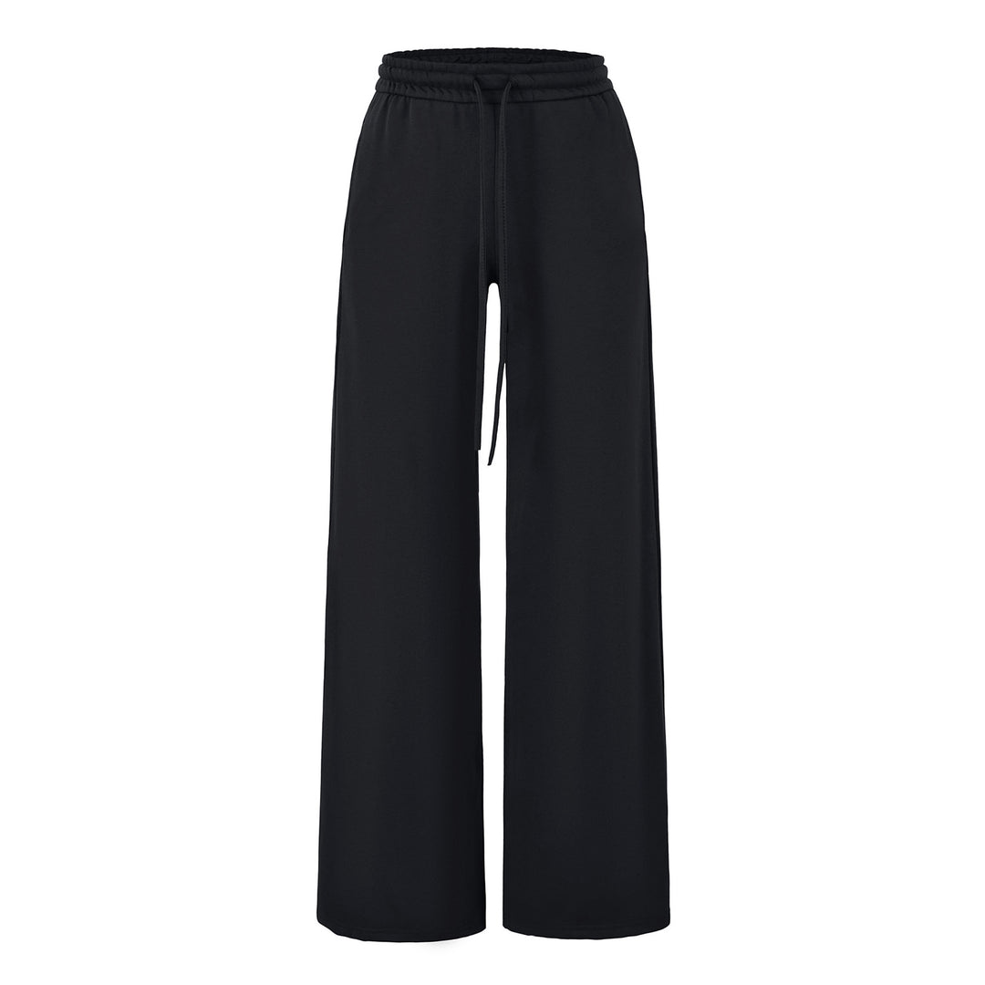 Damen Weite Lounge-Hose mit hohem elastischen Bund und Kordelzug Nord Taschen