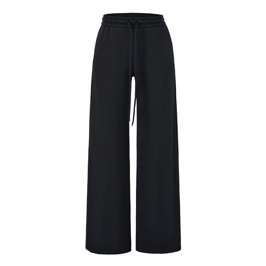 Damen Weite Lounge-Hose mit hohem elastischen Bund und Kordelzug Nord Taschen