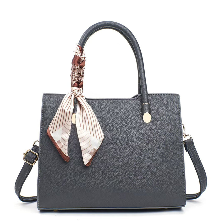 Damen elegante Handtasche mit modischem Schal und strukturiertem Design Nord Taschen