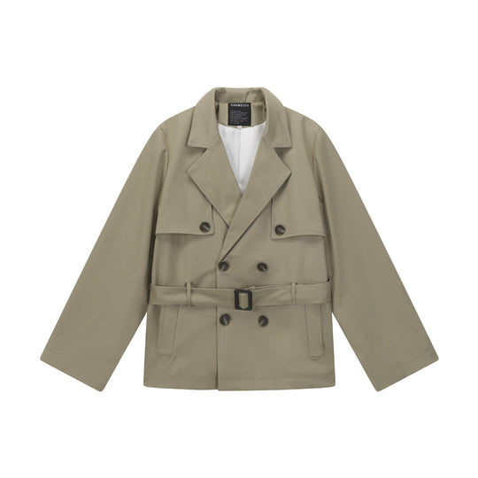 Damen Doppelreihiger Trenchcoat Nord Taschen