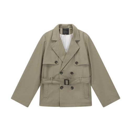 Damen Doppelreihiger Trenchcoat Nord Taschen