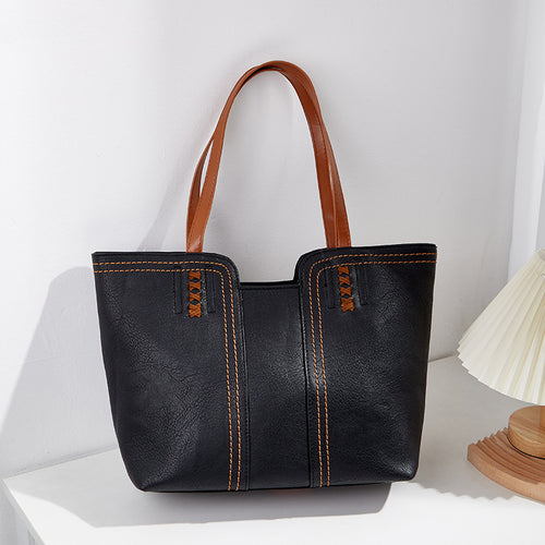 Damen Tragetasche mit eleganten Nieten und bequemem Handles Nord Taschen