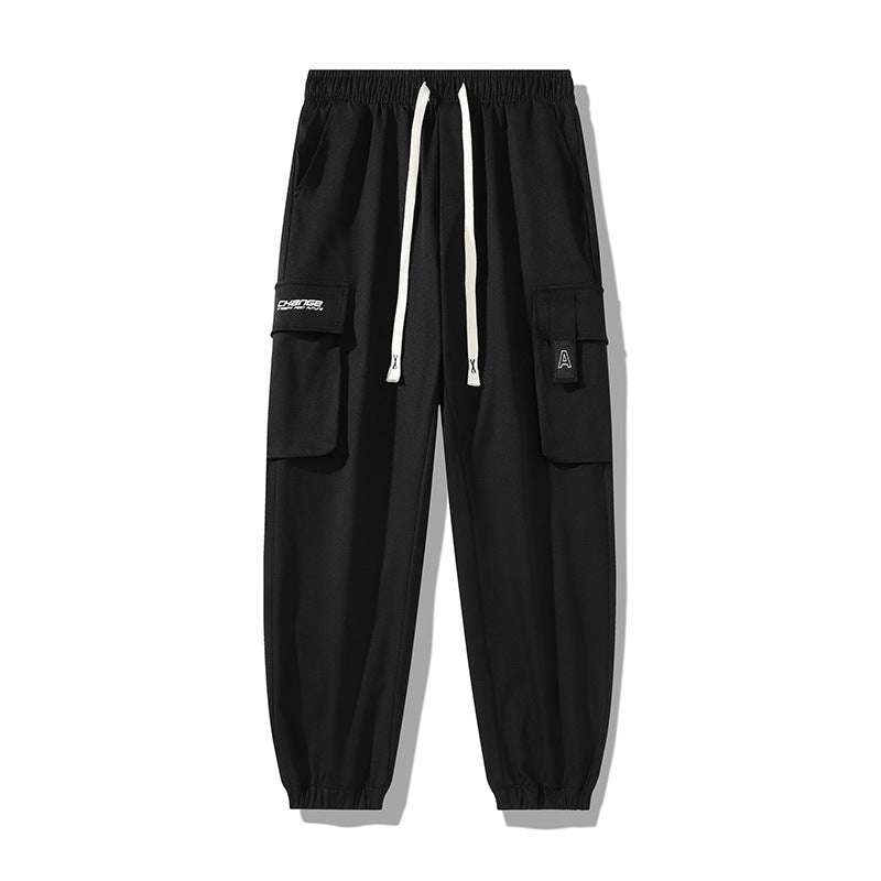 Herren Urbaner Utility-Jogger mit Oversize-Cargotaschen, Kordelzug und elastischen Knöcheln Nord Taschen