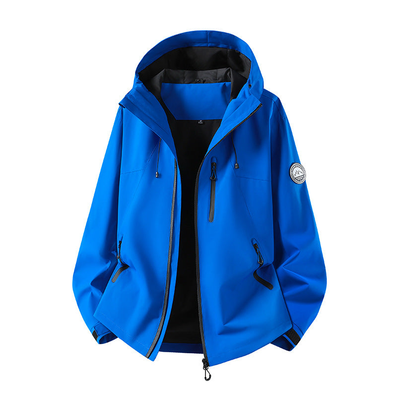 Herren Wasserdichte Softshell-Jacke mit Kapuze und atmungsaktiver Membran Nord Taschen
