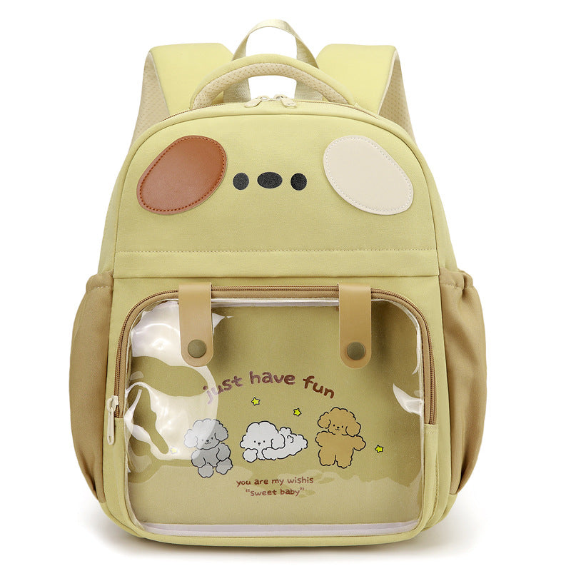 Damen Kinderrucksack mit transparentem Vorderfach und verspieltem Design Nord Taschen